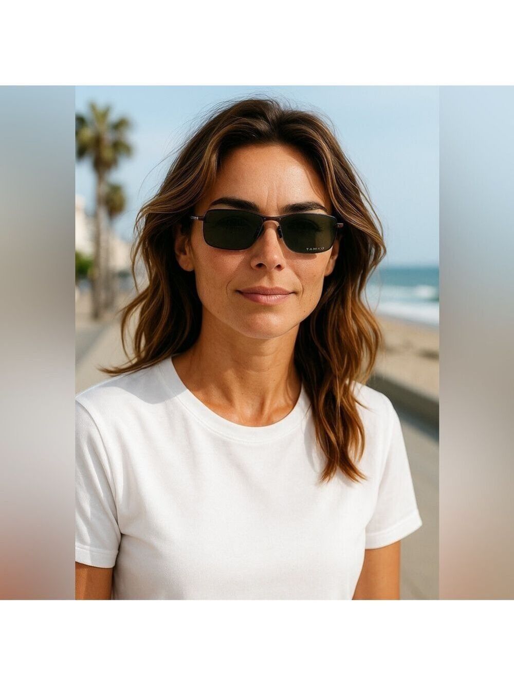 Tahari UV Protection Wire Frame Womens Sunglasses